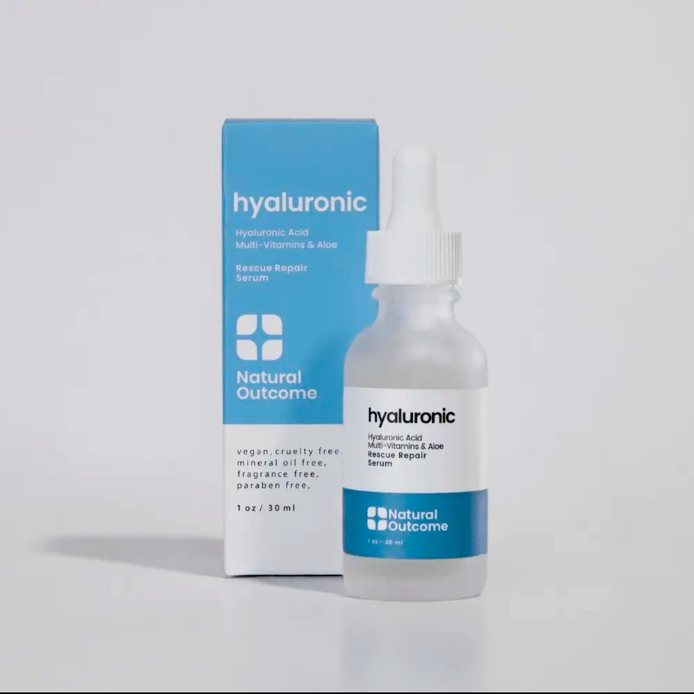 Natural Outcome Skincare - Hyaluronic Acid Facial Serum Rescue Repair Serum